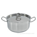 Stainless steel double ear anti-scald stew pot